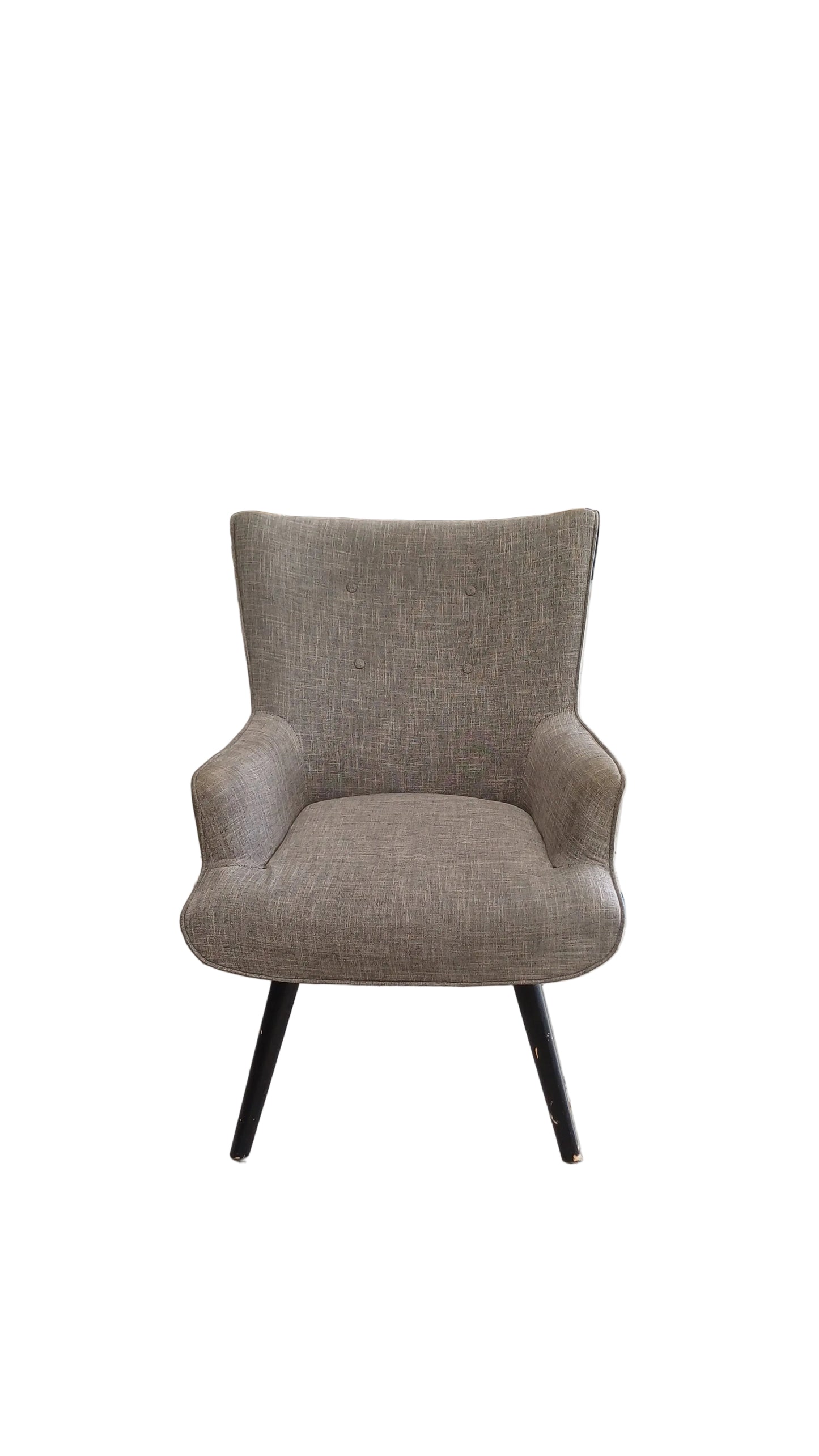 Mid-century modern wingback armchair