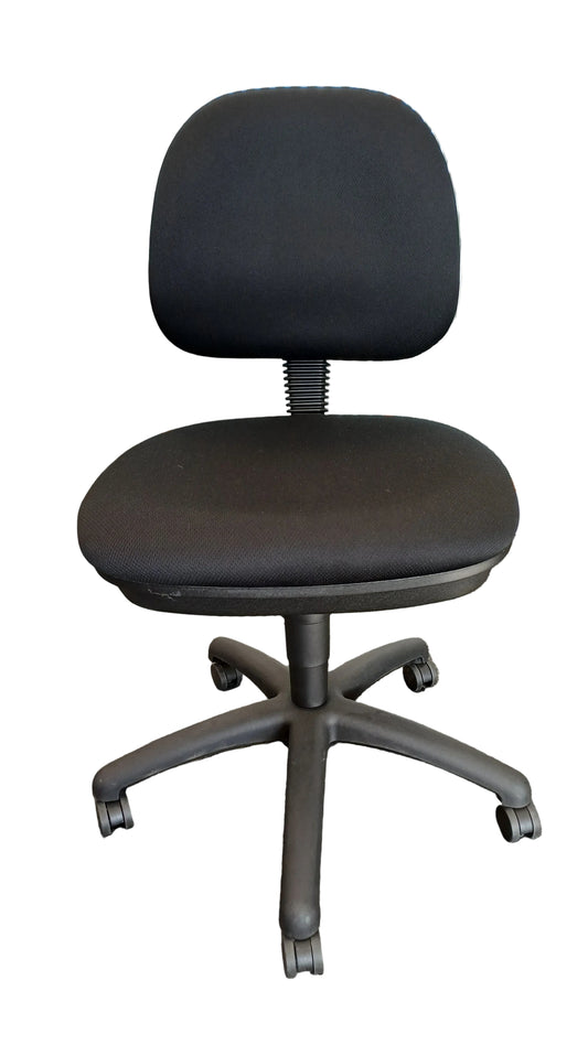 Short Back Black Office Chair