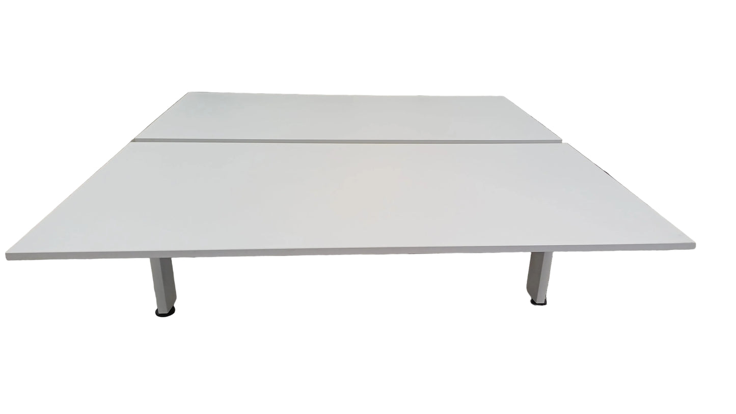 White Double Desk