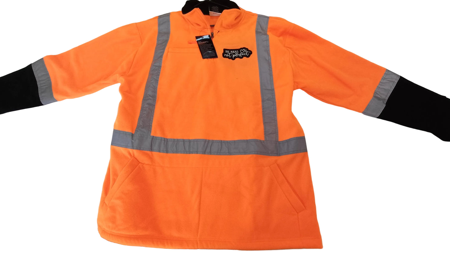 Robuck Day Night Polar Fleece Orange/Navy Size 4XL
