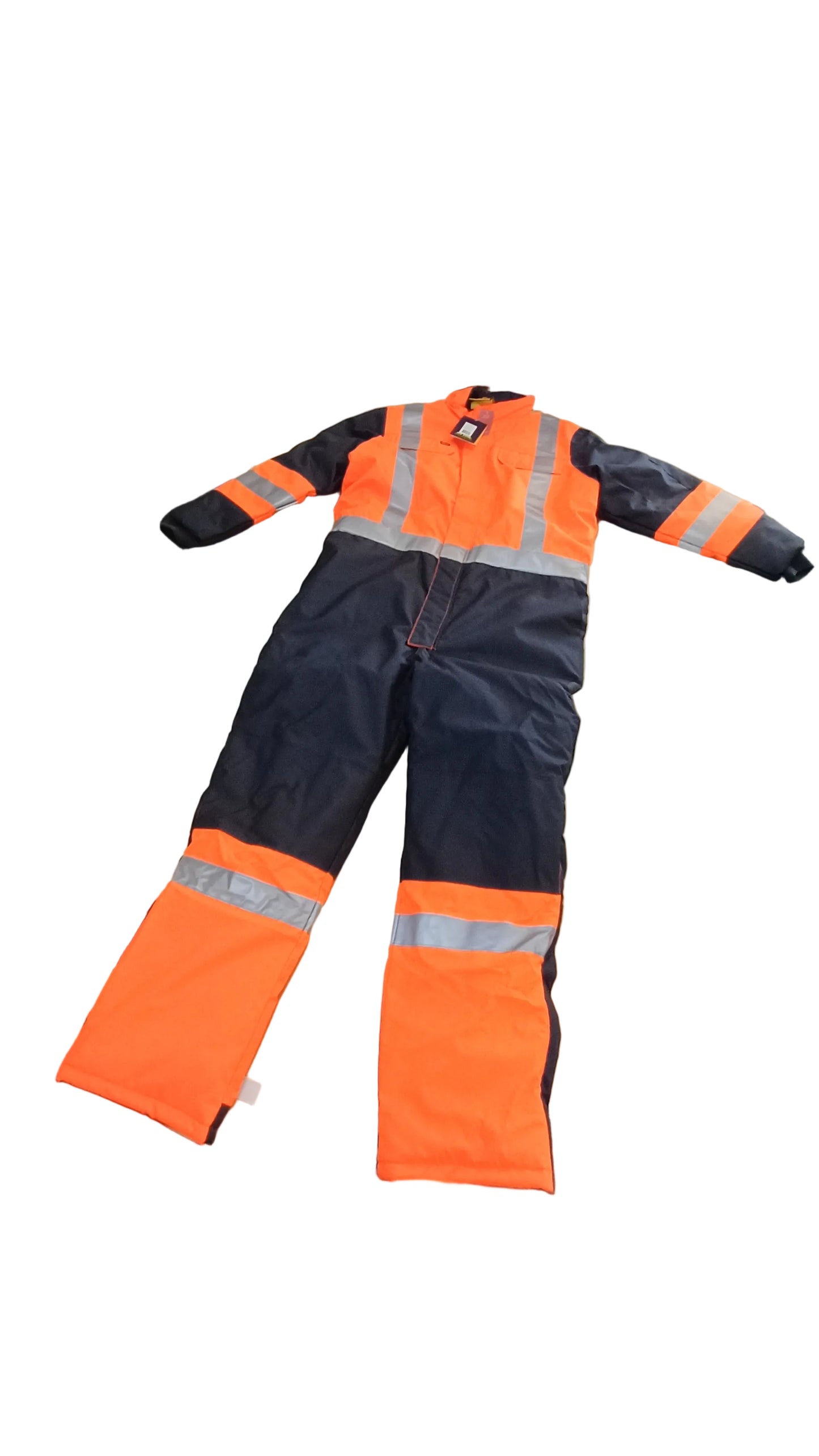 Bisley X Taped Two Tone Hi Vis Freezer Coverall 92R