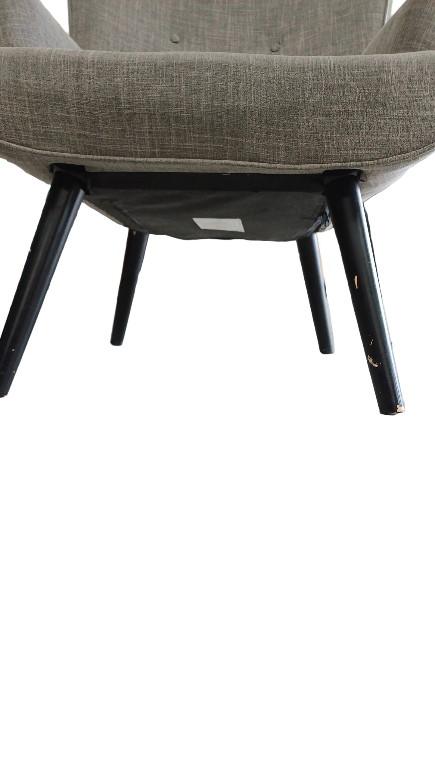 Mid-century modern wingback armchair