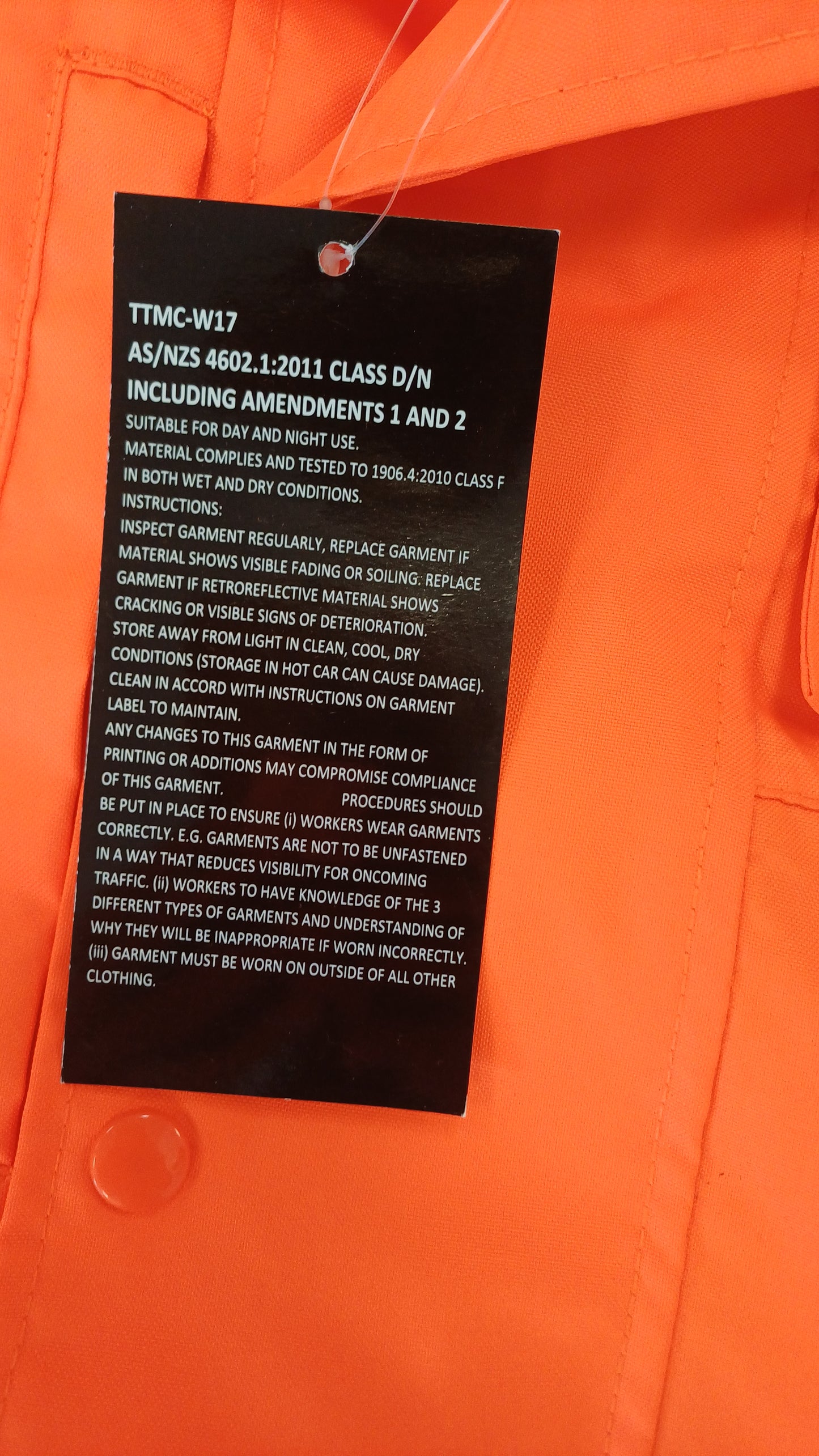 Robuck Waipara TTMC-W23 Jacket Size Xs