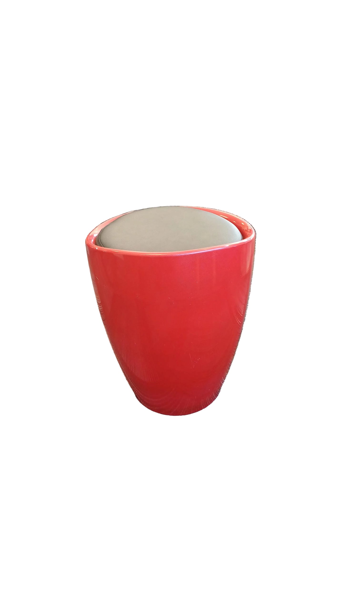 Red Cushioned Stool