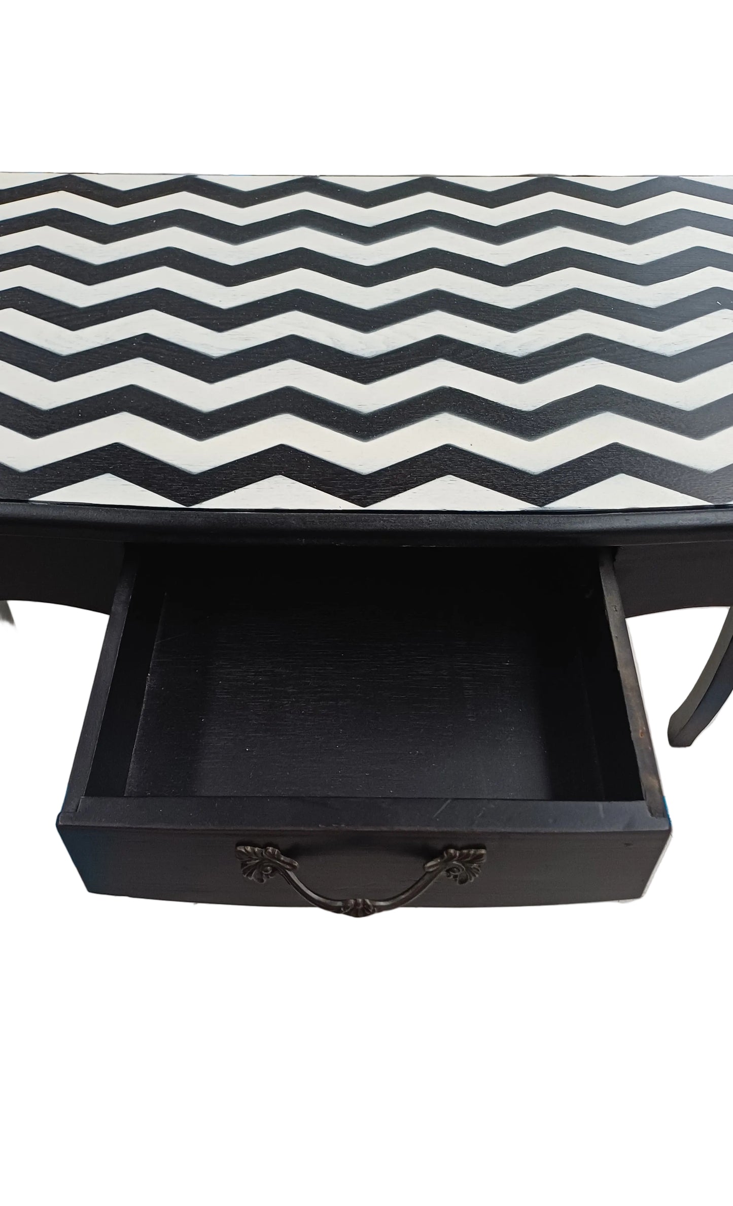 Black and White Side Table
