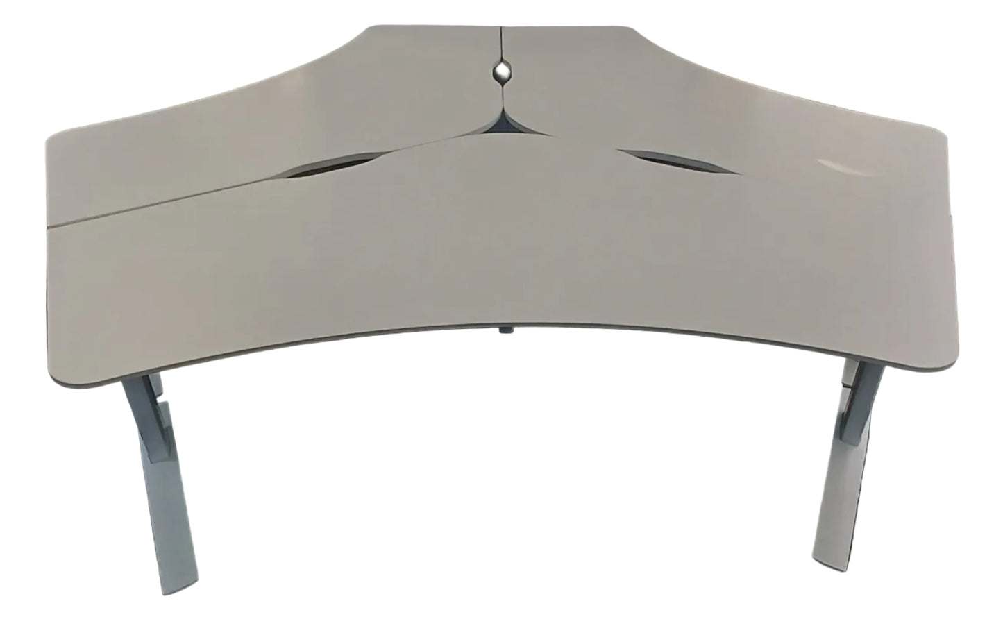 White Curved Desk