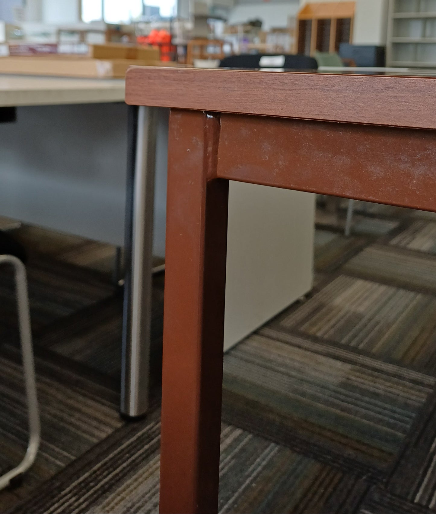 Brown Straight Desk - 1500mmW