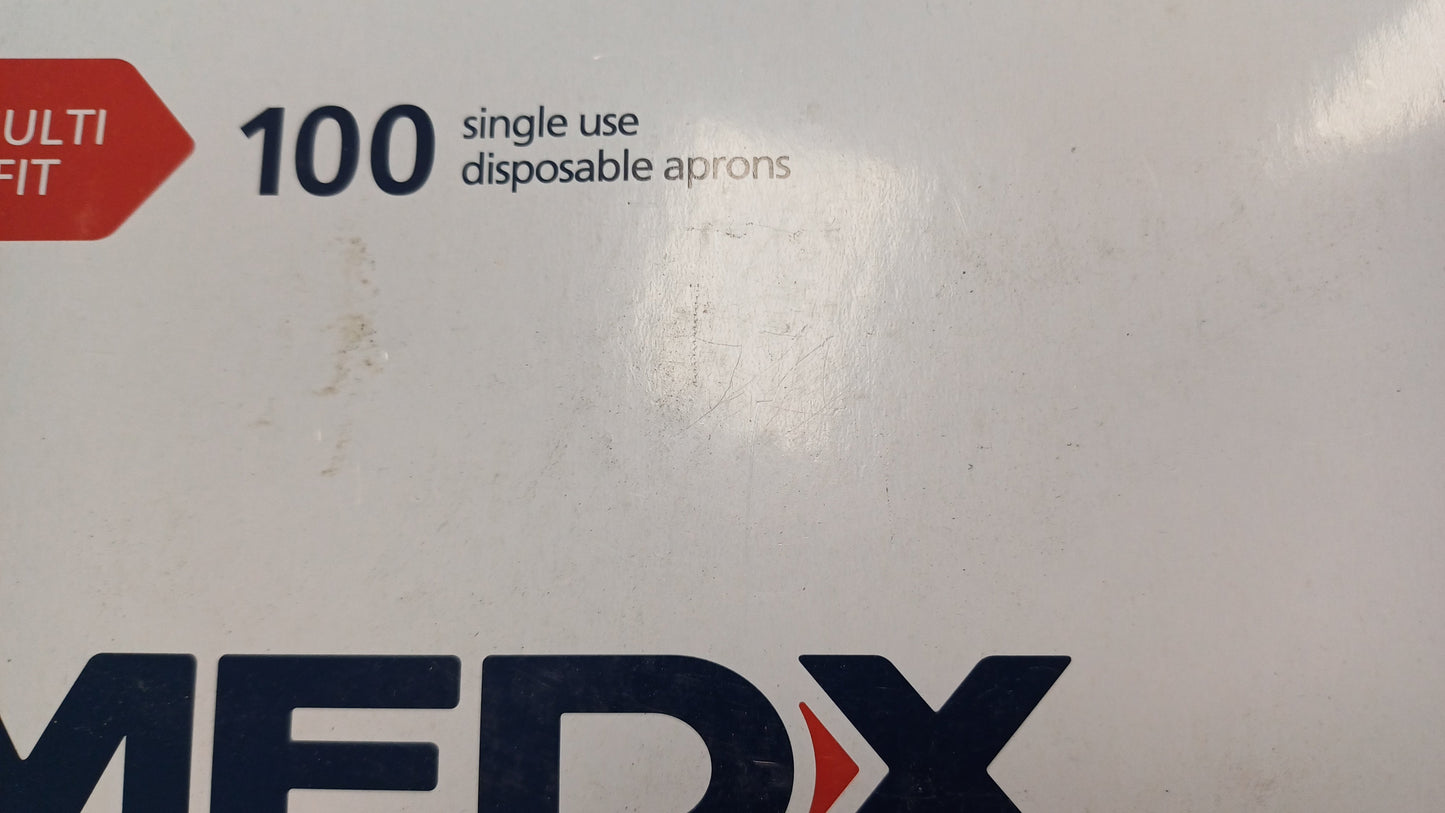 MED X polyethylene single use disposable aprons