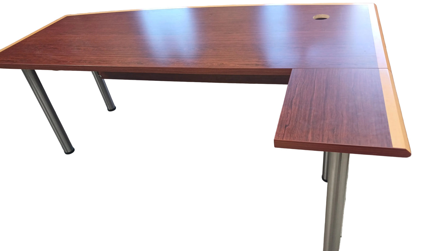 Straight desk with extension (2)