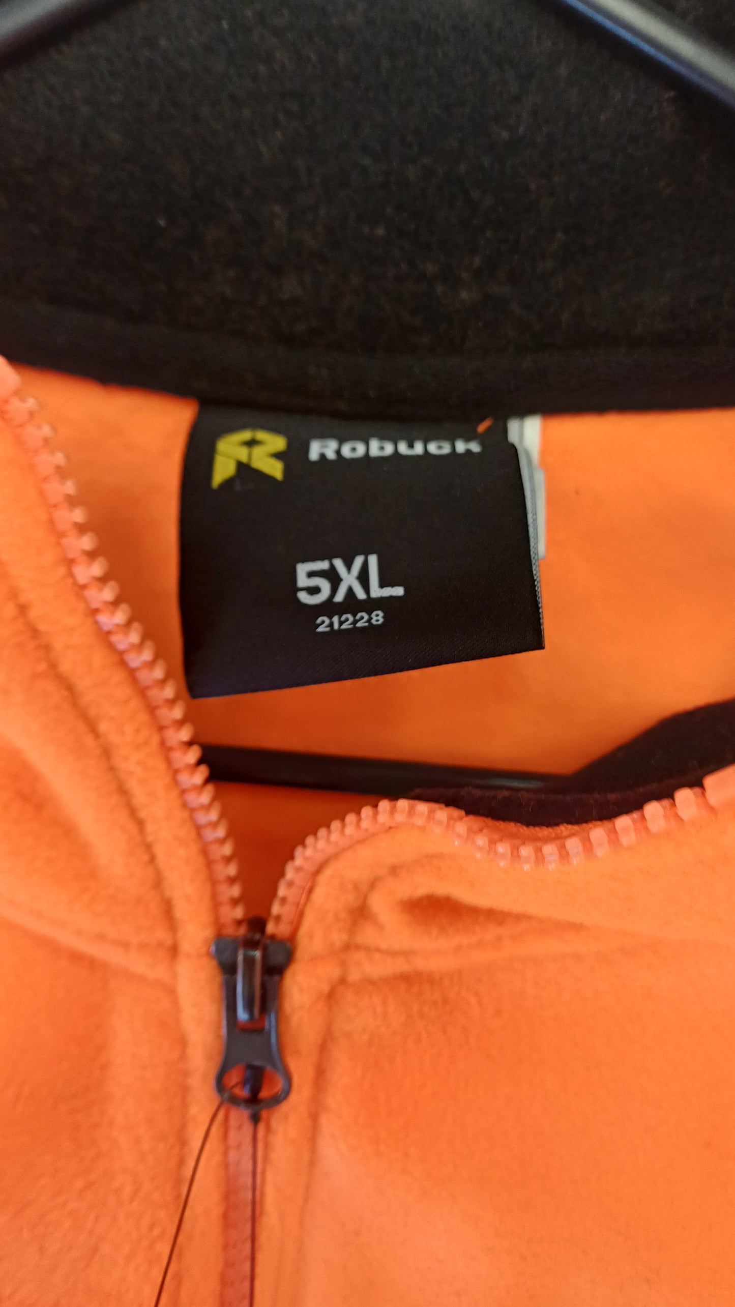 Robuck Day Night Polar Fleece Orange/Navy Size 5XL