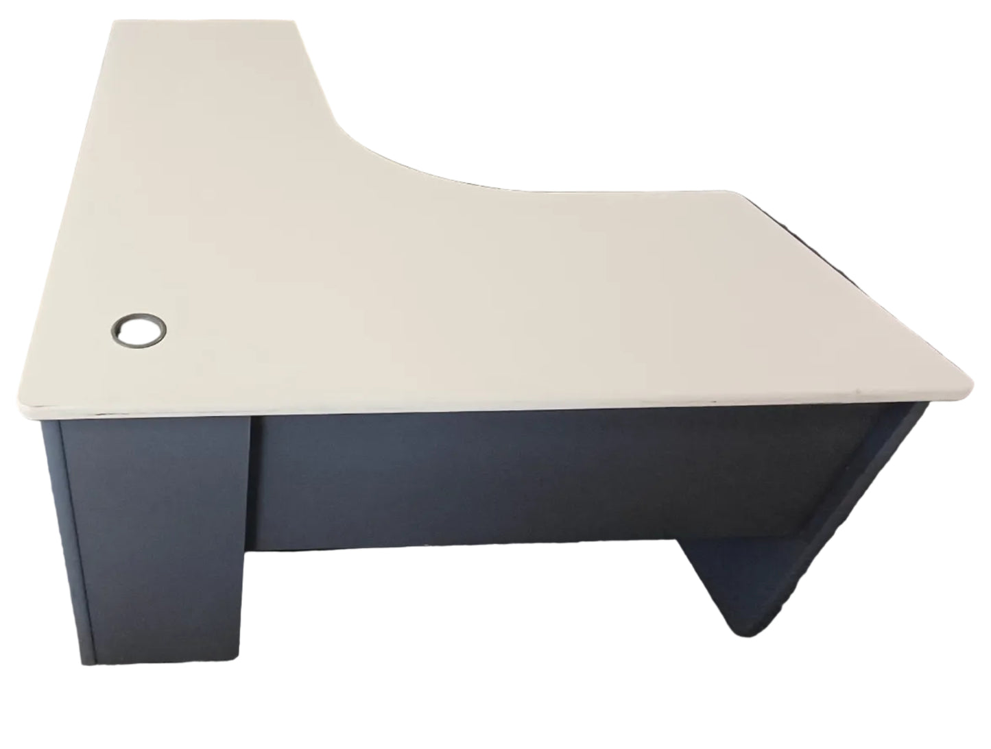 White L Shape Desk