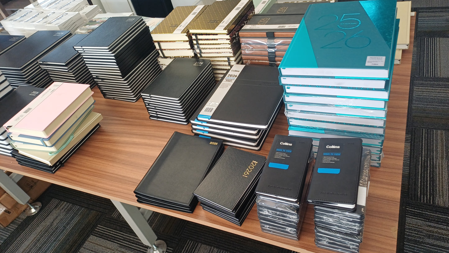 2026 Diaries Black/Beige/Blue
